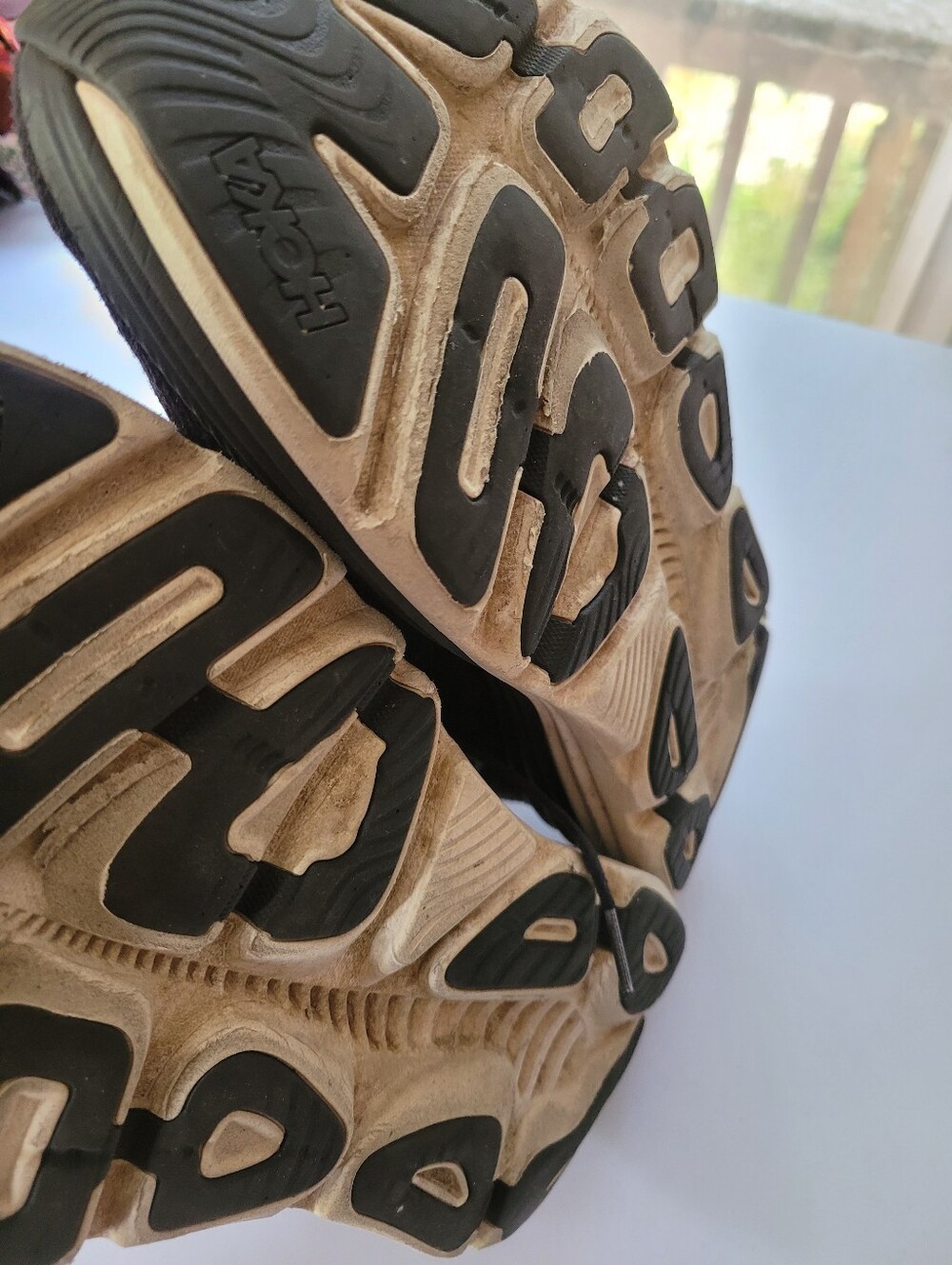 Hoka 11D Gaviota 5 Black and White Men's Athletic Running Shoes - Picture 5 of 11